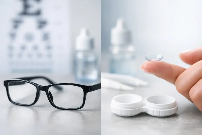 Read more about the article Glasses or Contact Lenses: Which Suits You?